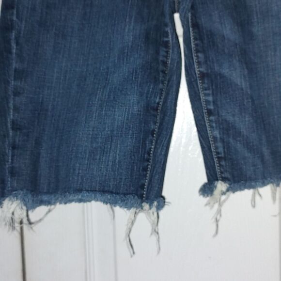 American Eagle hipster raw cut hem  jean shorts  Sz 4 - Picture 2 of 6